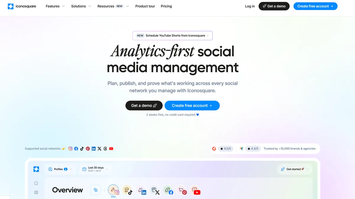 Iconosquare product website preview